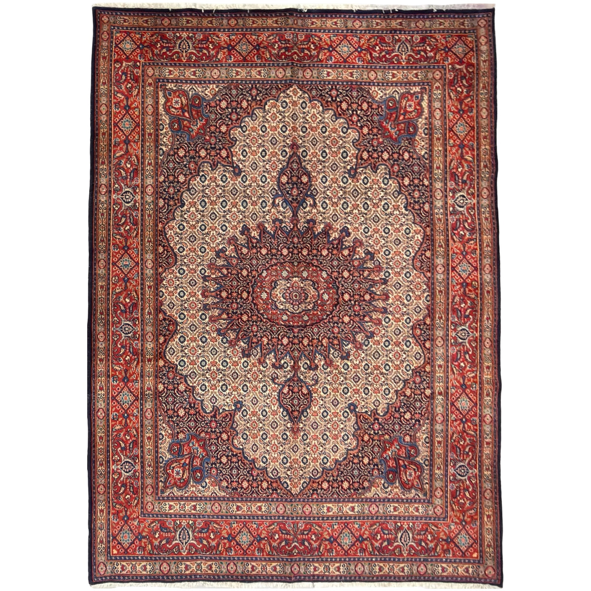 290 x 200 cm Hand Knotted Persian Moud Wool Rug