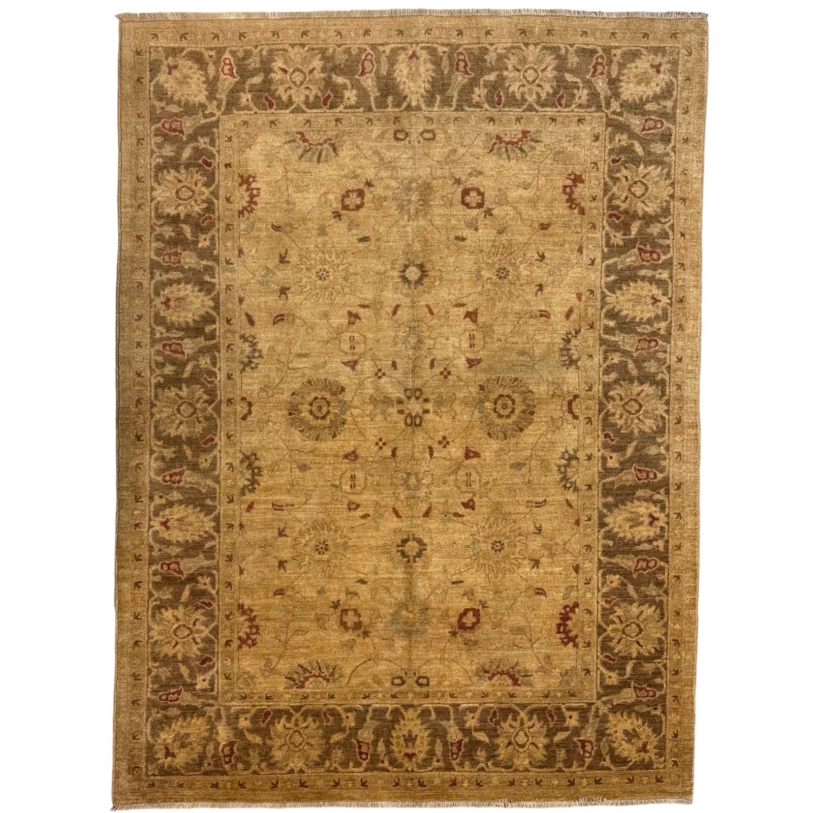 232 x 171 cm Afghan Chobi Hand-Knotted Wool Rug