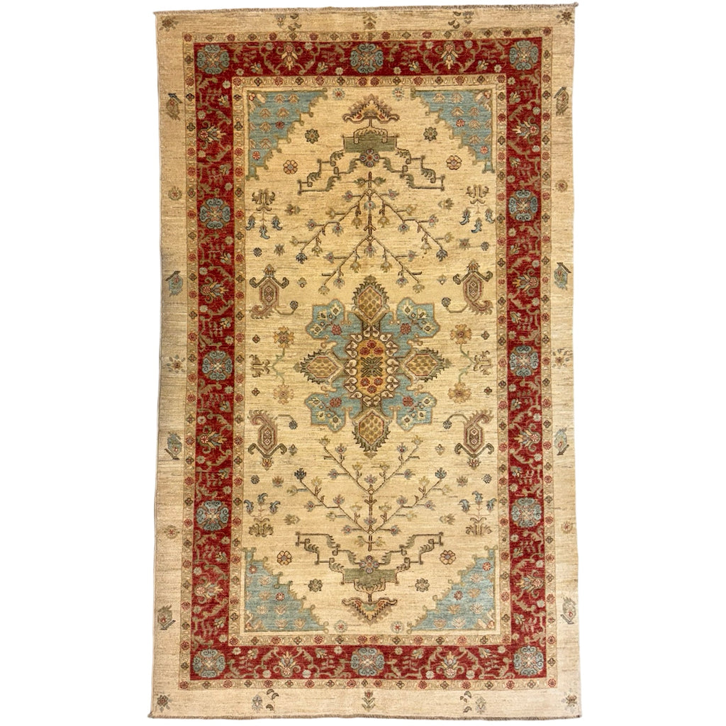 272 x 161 cm Afghan Chobi Hand-Knotted Wool Rug