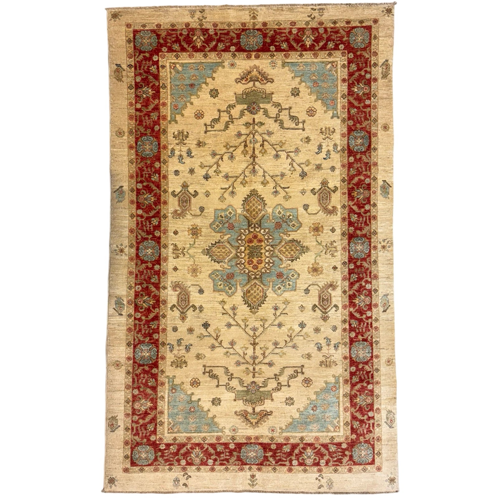 272 x 161 cm Afghan Chobi Hand-Knotted Wool Rug