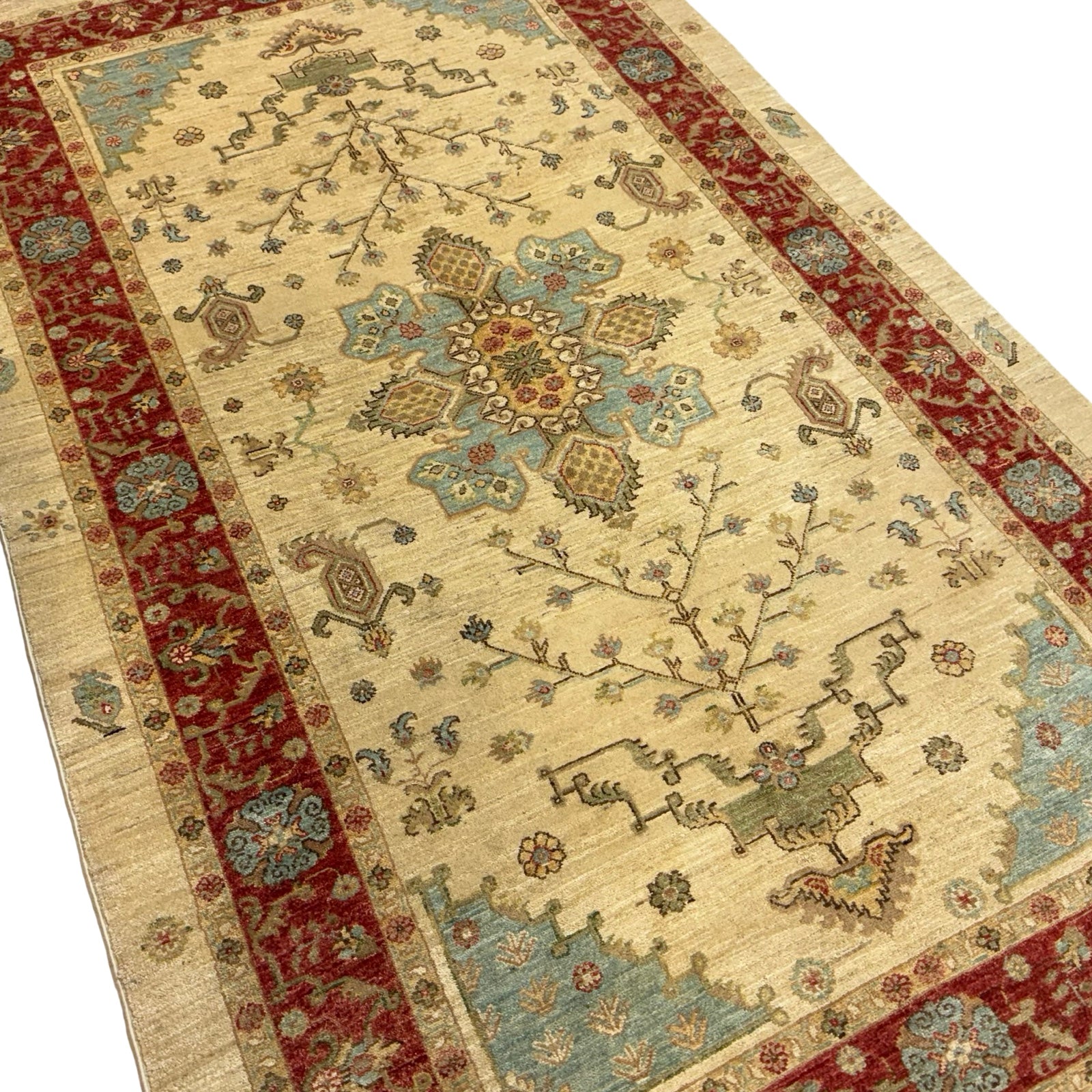 272 x 161 cm Afghan Chobi Hand-Knotted Wool Rug