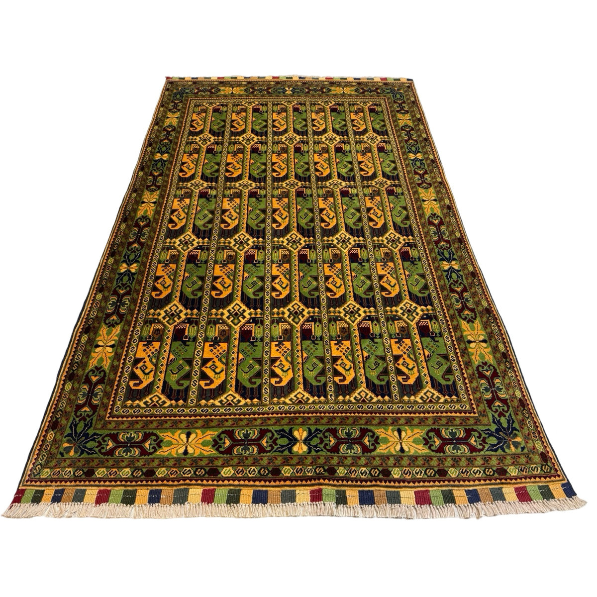 265 x 155 cm Hand Knotted Afghan Tashqandi – Wool Rug