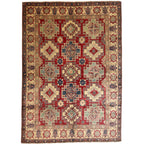 268 x 191 cm Hand Knotted Afghan Kazak Wool Rug