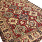 268 x 191 cm Hand Knotted Afghan Kazak Wool Rug