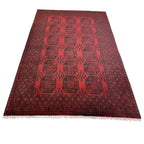 282 x 187 cm Hand Knotted Afghan Akche – Wool Rug
