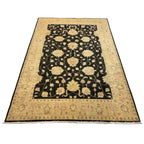 242 x 172 cm Afghan Chobi Hand-Knotted Wool Rug