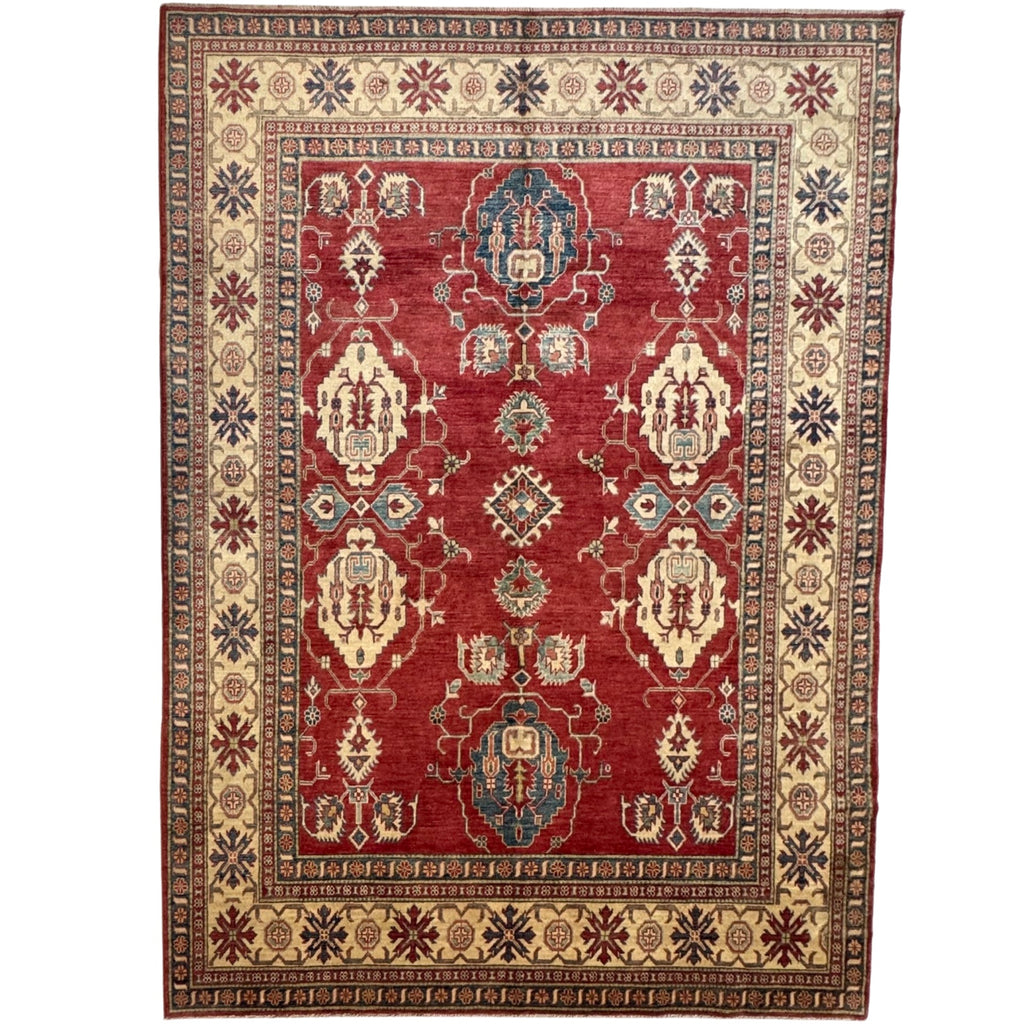 304 x 214 cm Hand Knotted Afghan Kazak Wool Rug