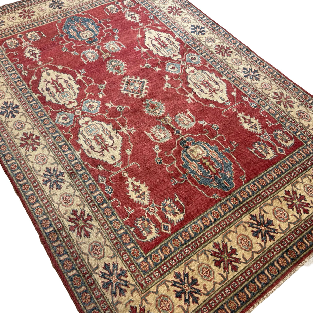 304 x 214 cm Hand Knotted Afghan Kazak Wool Rug
