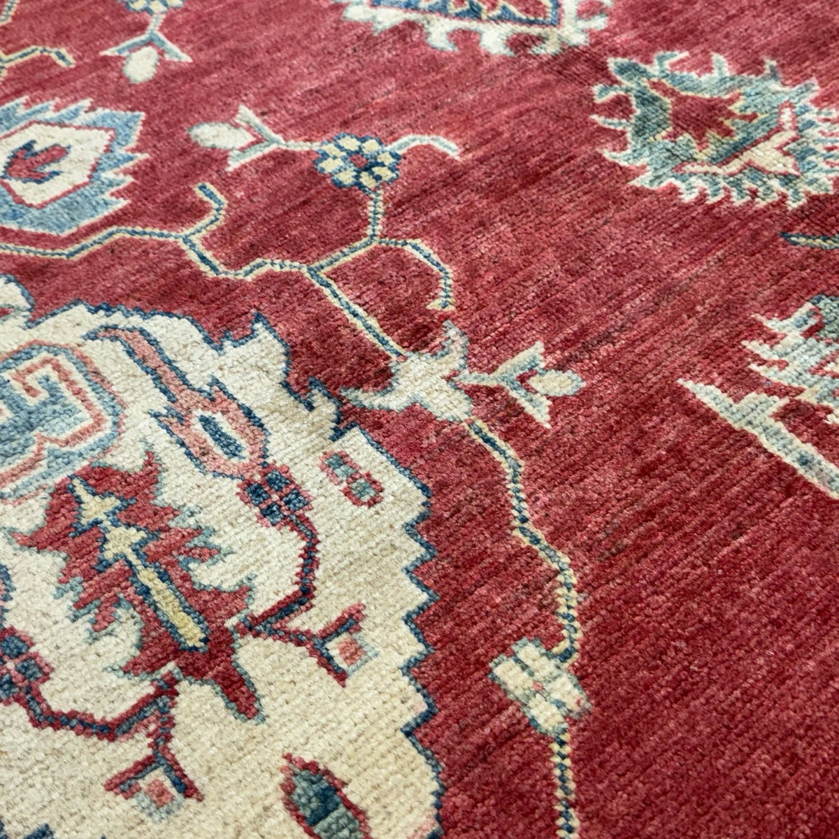 304 x 214 cm Hand Knotted Afghan Kazak Wool Rug