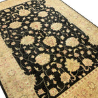 242 x 172 cm Afghan Chobi Hand-Knotted Wool Rug