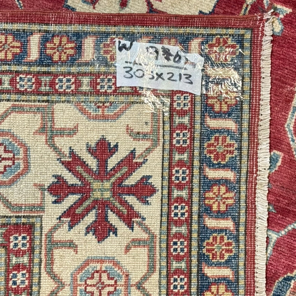 304 x 214 cm Hand Knotted Afghan Kazak Wool Rug