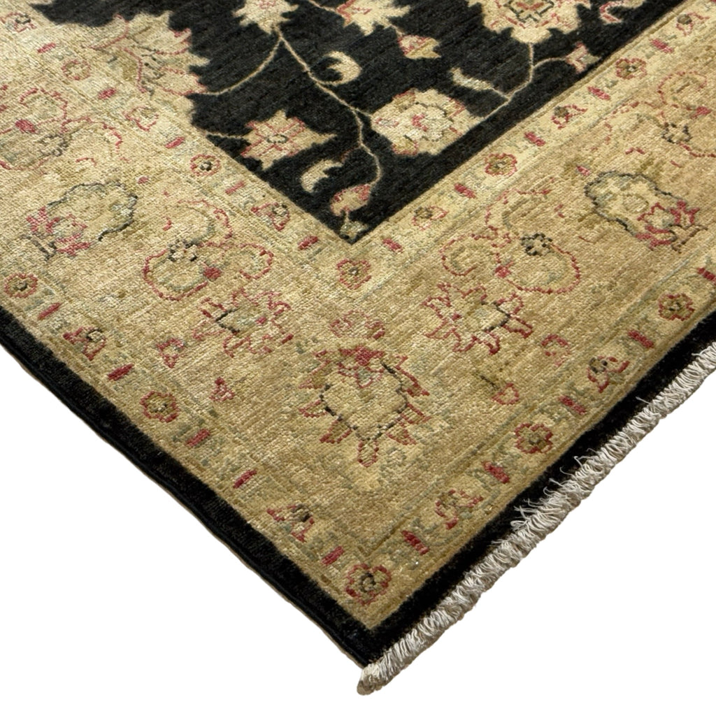 242 x 172 cm Afghan Chobi Hand-Knotted Wool Rug