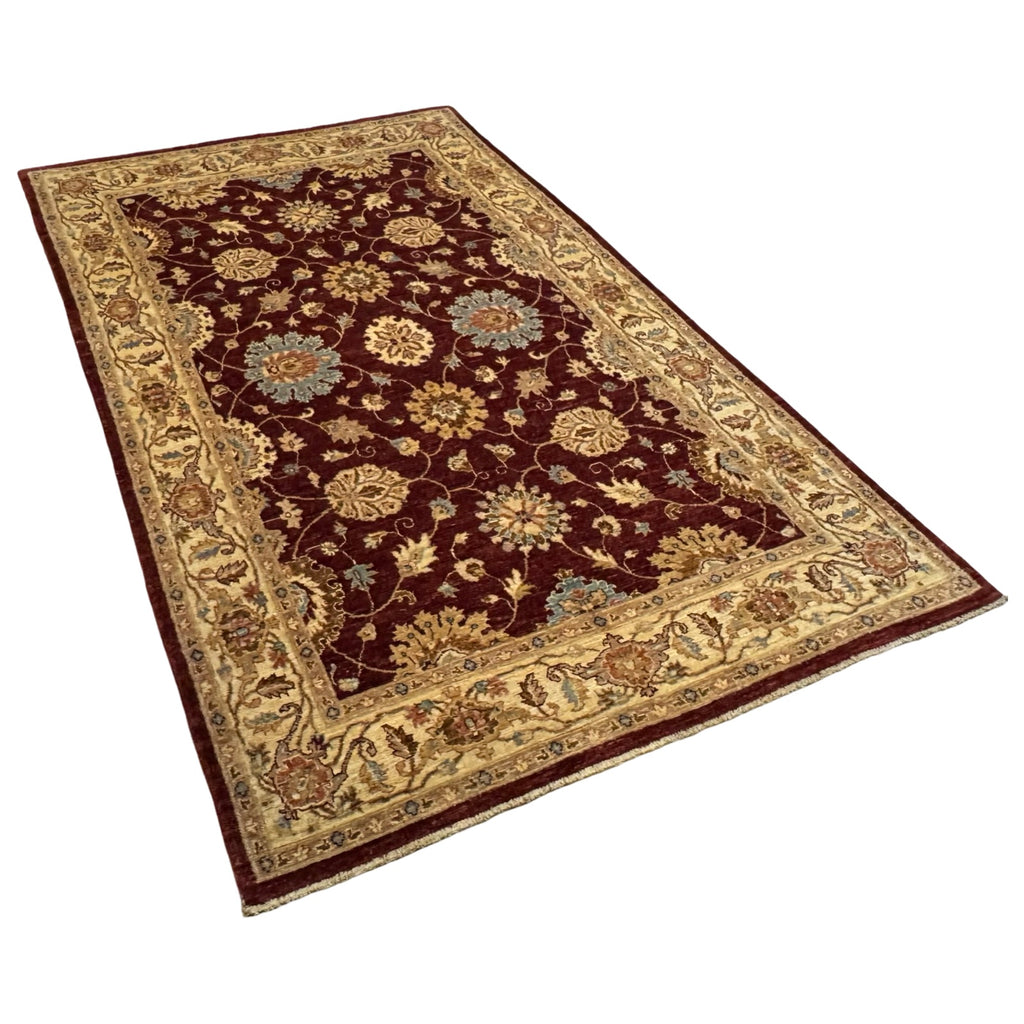 269 x 158 cm Afghan Chobi Ziegler Hand-Knotted Wool Rug