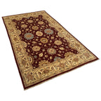 269 x 158 cm Afghan Chobi Ziegler Hand-Knotted Wool Rug