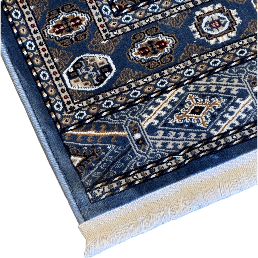 600 x 80cm Persian Bokhara – Blue Runner Rug