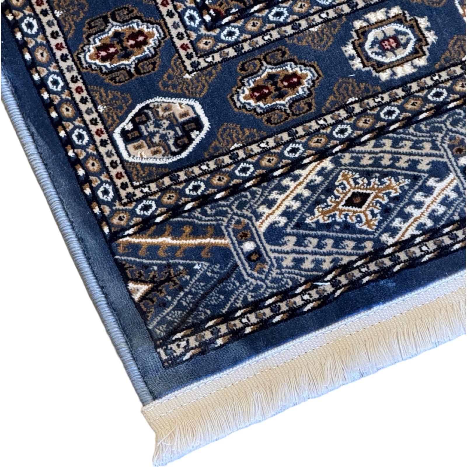 600 x 80cm Persian Bokhara – Blue Runner Rug