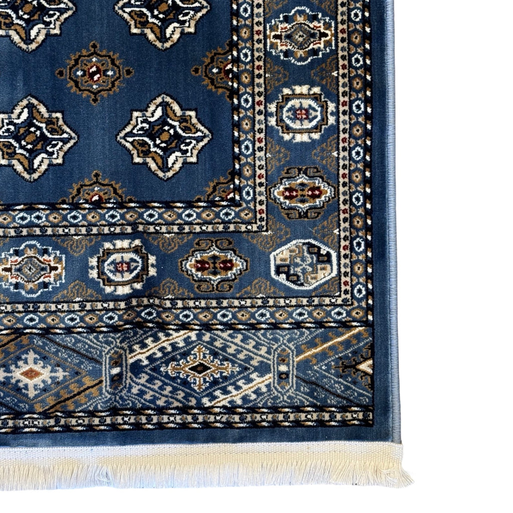 600 x 80cm Persian Bokhara – Blue Runner Rug