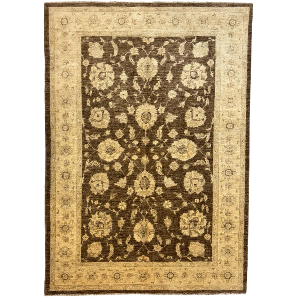270 x 190 cm Afghan Chobi Ziegler Hand-Knotted Wool Rug