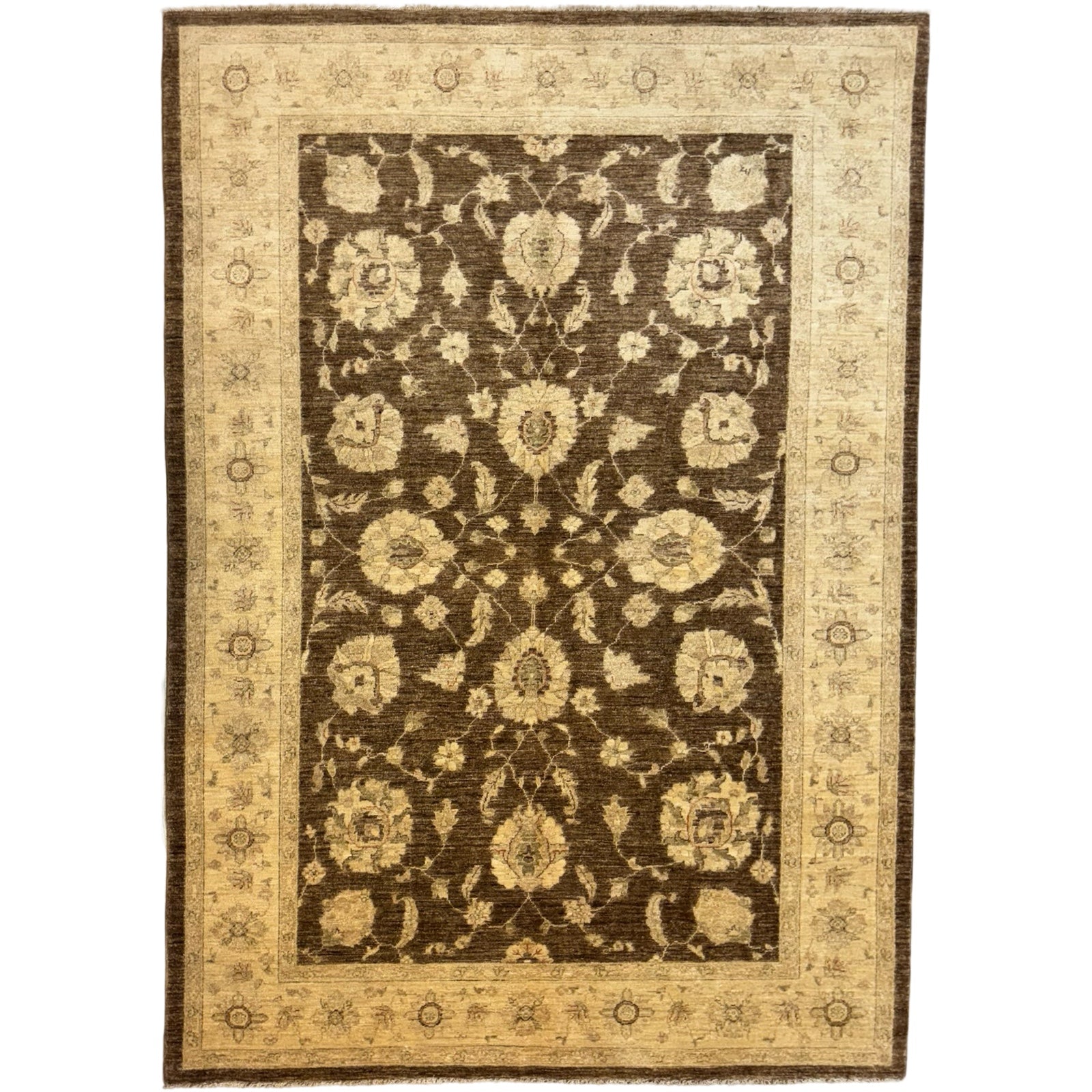 270 x 190 cm Afghan Chobi Ziegler Hand-Knotted Wool Rug
