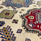 289 x 200 cm Hand Knotted Afghan Kazak Wool Rug