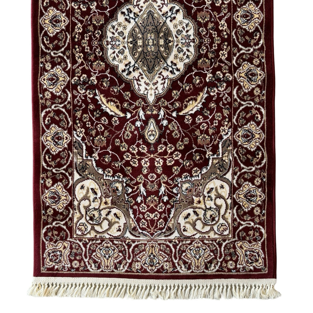 800 x 80cm Persian Mashad, Maroon Runner Rug