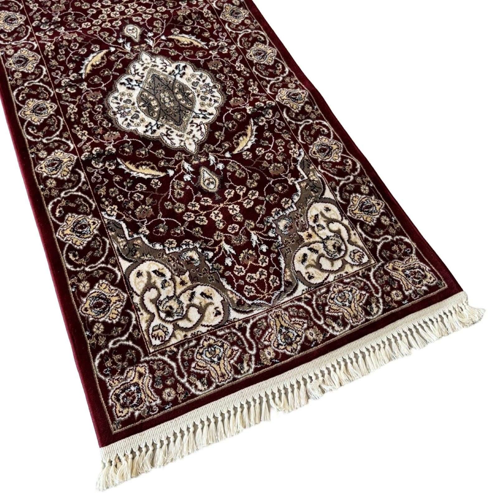 800 x 80cm Persian Mashad, Maroon Runner Rug