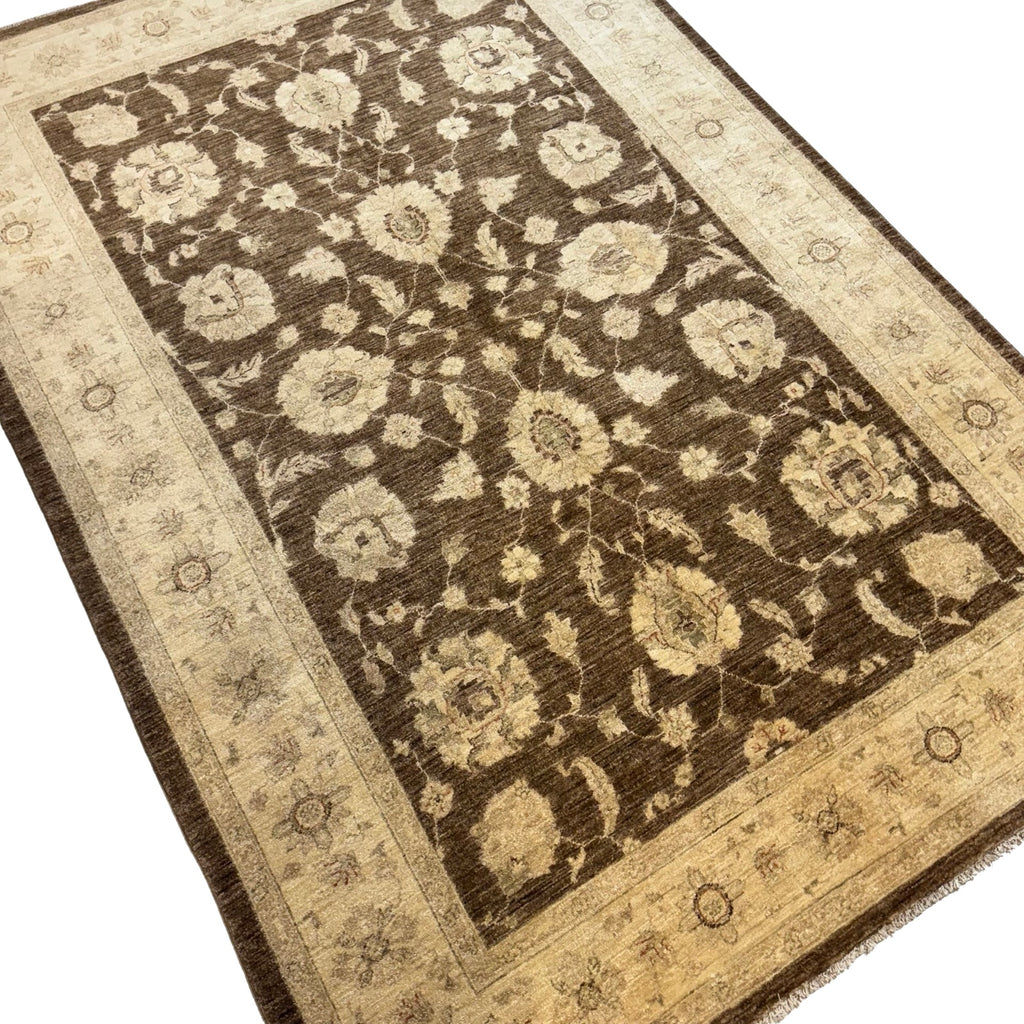 270 x 190 cm Afghan Chobi Ziegler Hand-Knotted Wool Rug