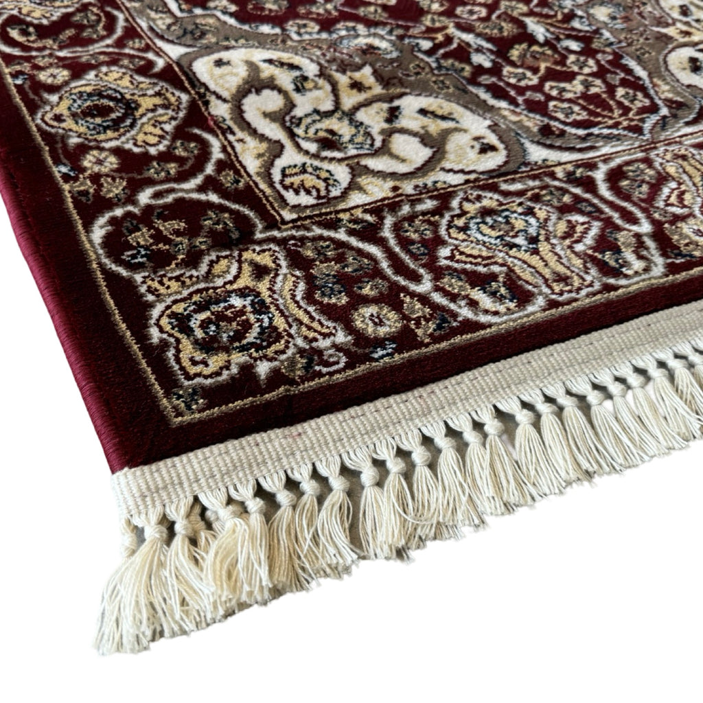800 x 80cm Persian Mashad, Maroon Runner Rug