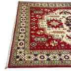 197 x 145 cm Hand Knotted Afghan Kazak Wool Rug