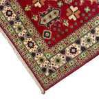 197 x 145 cm Hand Knotted Afghan Kazak Wool Rug
