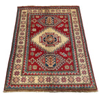 122 x 95 cm Hand Knotted Afghan Kazak – Wool Rug