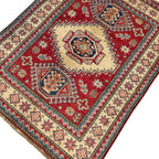 122 x 95 cm Hand Knotted Afghan Kazak – Wool Rug