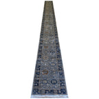 800 x 80cm Vintage Persian, Grey Blue Runner Rug