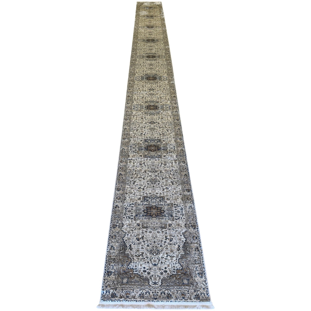 800 x 80cm Vintage Persian, Beige Runner Rug