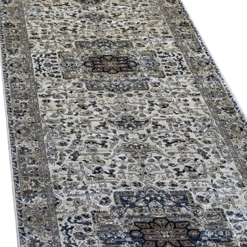 800 x 80cm Vintage Persian, Beige Runner Rug