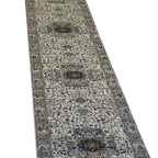 800 x 80cm Vintage Persian, Beige Runner Rug
