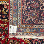 412 x 270 cm Hand-Knotted Persian Kashan Wool Rug