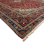 412 x 270 cm Hand-Knotted Persian Kashan Wool Rug