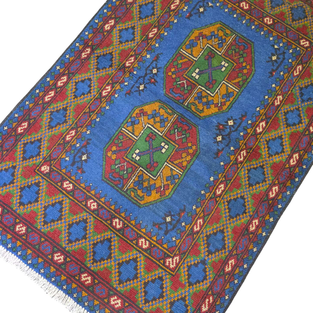 162 x 105 cm Hand Knotted Afghan Akche Bokhara – Wool Rug