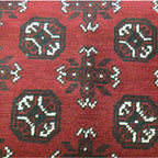 147 x 100 cm Hand Knotted Red Afghan Akche Bokhara – Wool Rug