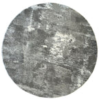 160 x 160 cm Modern Plain Light Grey Round Rug