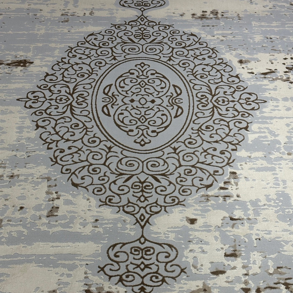 290 x 200 cm Persian Tabriz Design Machine-Made Rug, Grey