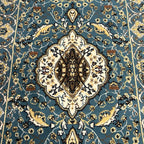 600 x 80cm Persian Design Machine Made, Blue Runner Rug