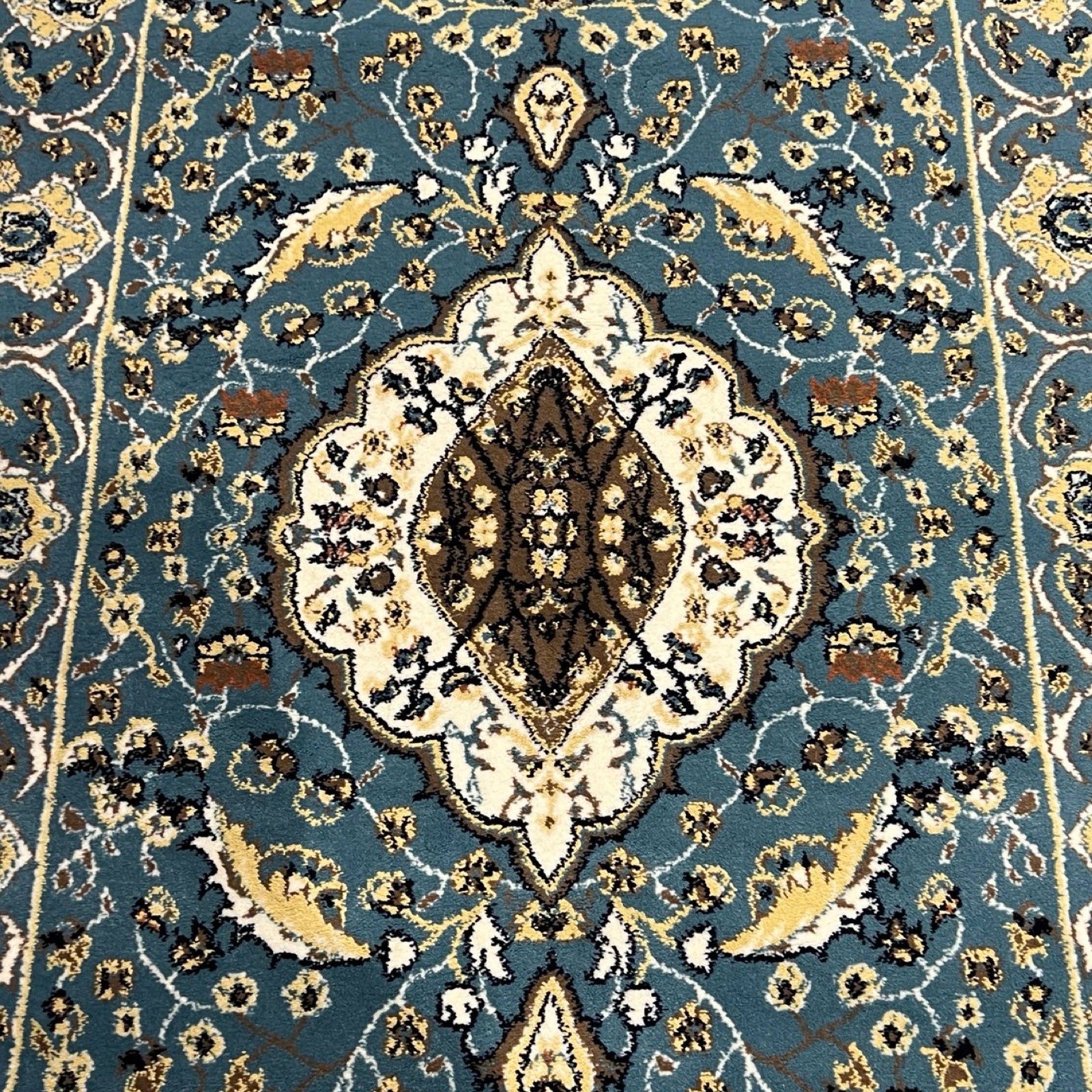 600 x 80cm Persian Design Machine Made, Blue Runner Rug