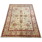 247 x 180 cm Afghan Chobi Hand-Knotted Wool Rug