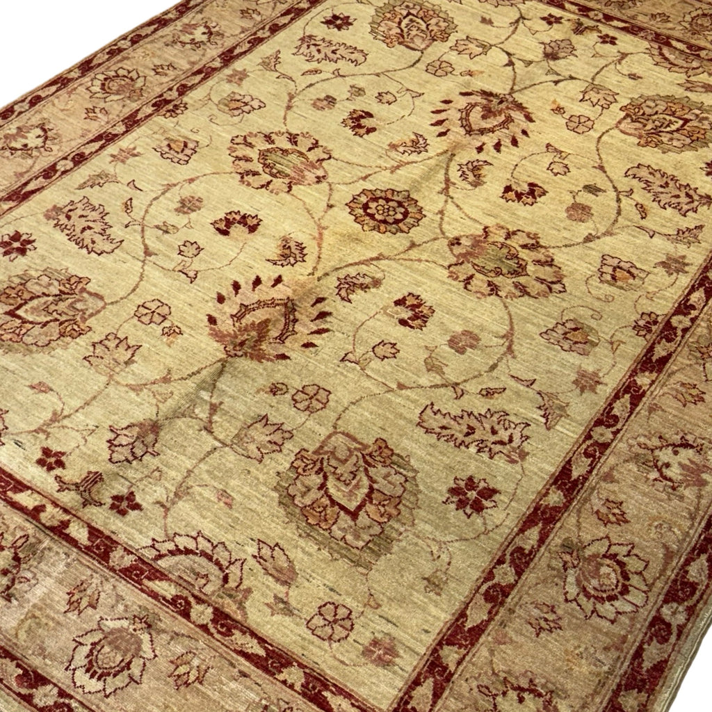 247 x 180 cm Afghan Chobi Hand-Knotted Wool Rug