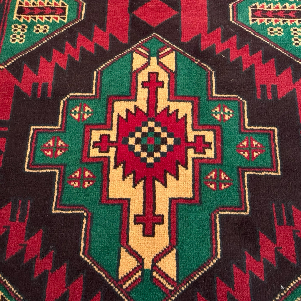 140 x 80 cm Tribal Hand Knotted Afghan Balouch Rug