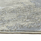 160 x 160 cm Modern Plain Grey Light Blue Round Rug