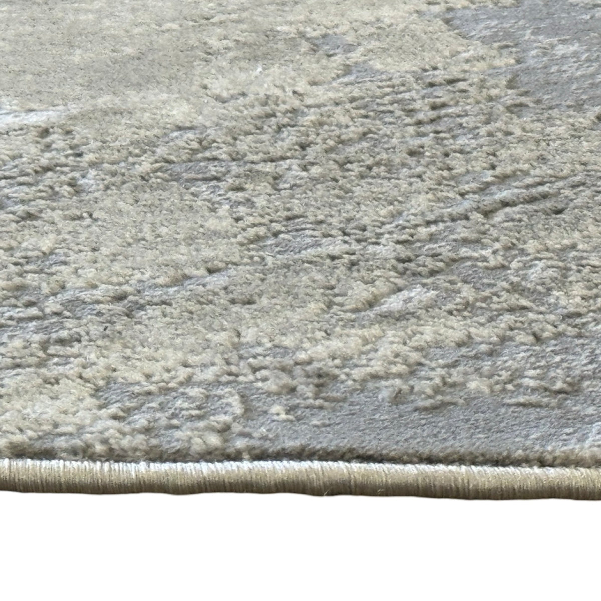 160 x 160 cm Modern Plain Grey Light Blue Round Rug