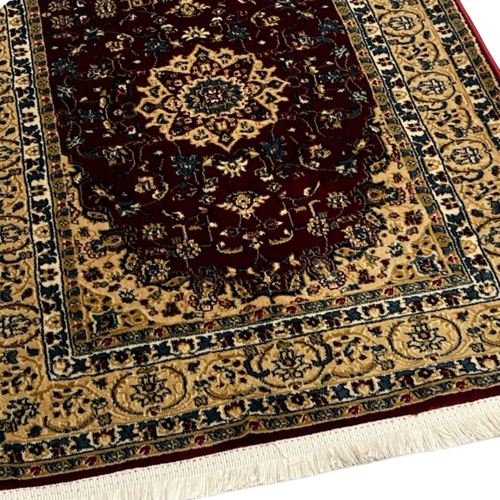 800 x 80 cm Persian Kashan Runner Rug, Machine-Made